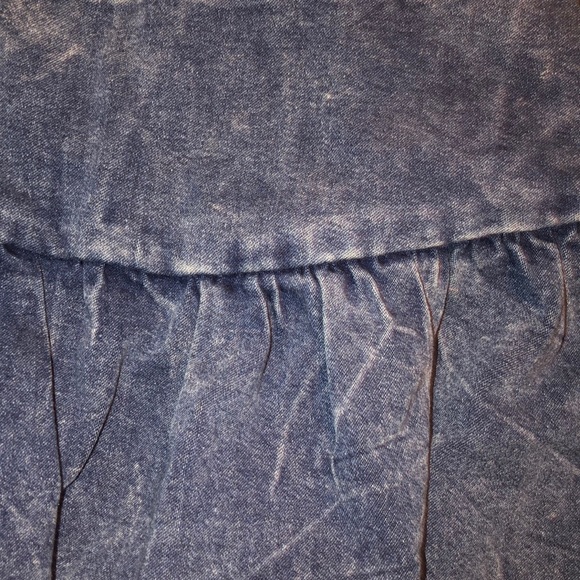 Jean pattern flowy skirt - Picture 4 of 4